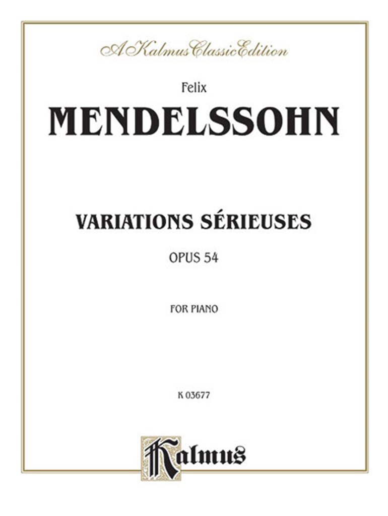 Variations sérieuses, Op. 54
