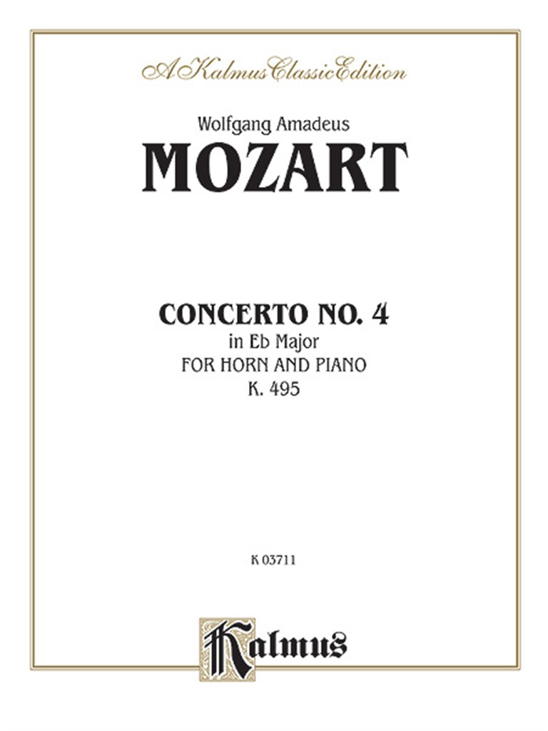 Horn Concerto No. 4 in E-Flat Major, K. 495