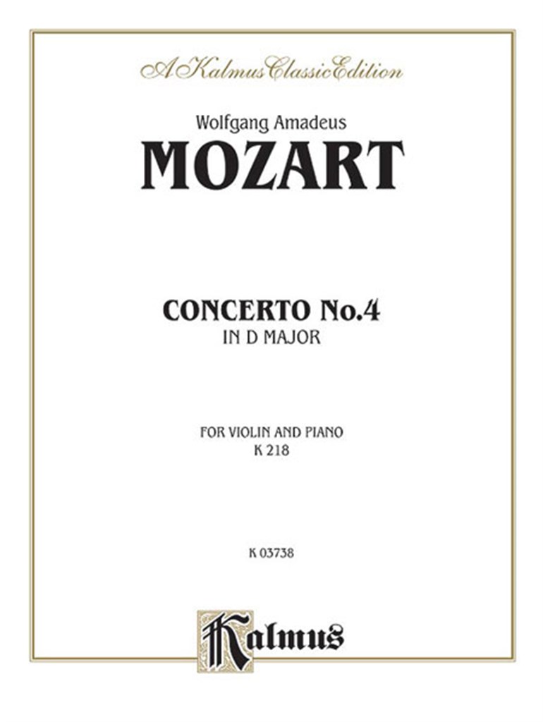 Violin Concerto No. 4, K. 218