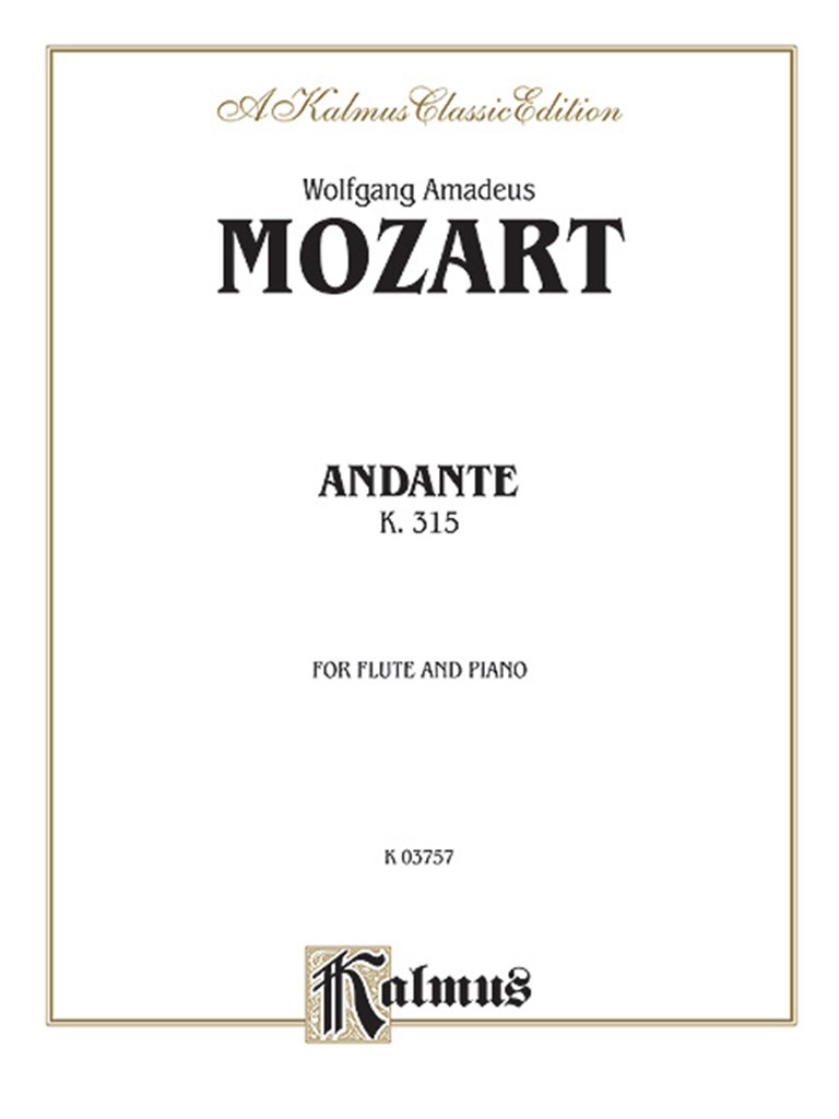 Andante for Flute, K. 315 (C Major) (Orch.)