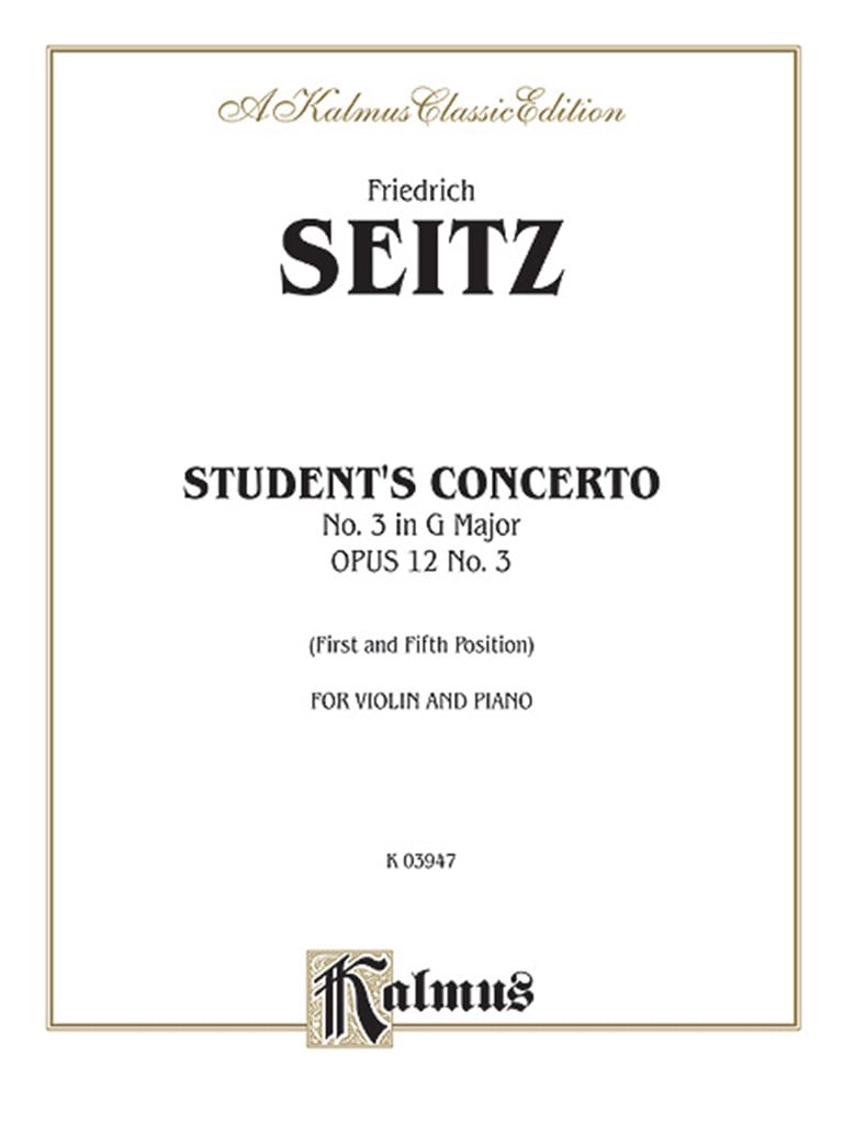 Student's Concerto No. III in G Minor, Op. 12
