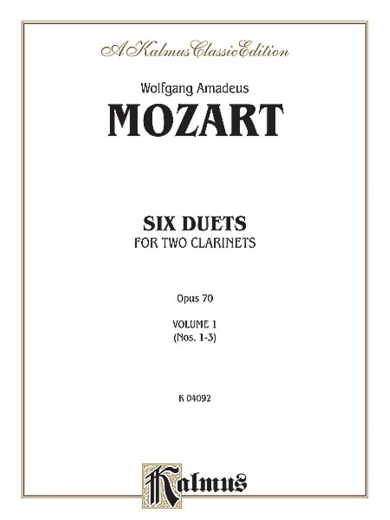 Six Duets, Volume I (Nos. 1-3)