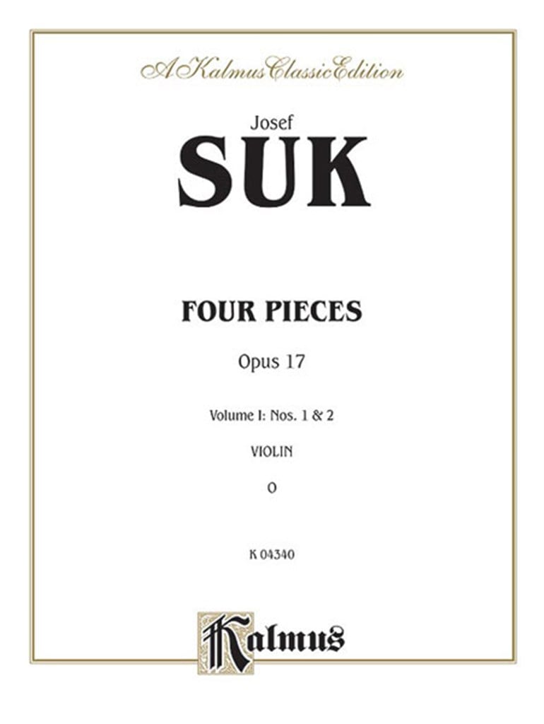 Four Pieces, Op. 17, Volume I