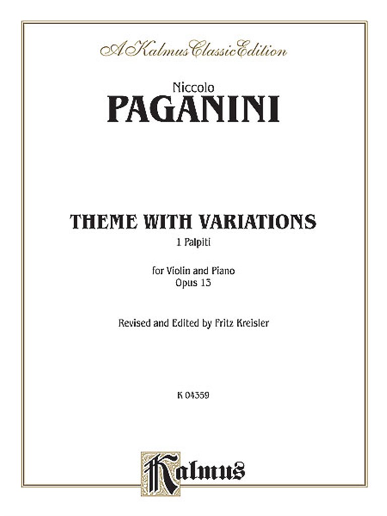 Theme with Variations, Op. 13