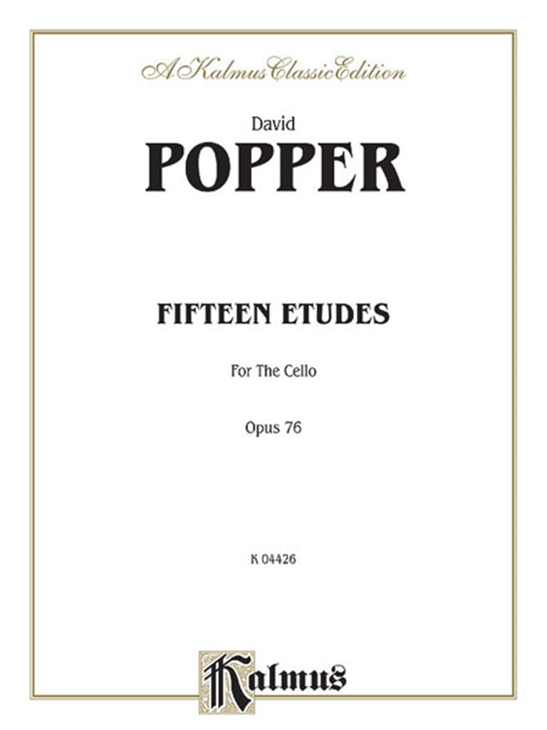 Fifteen Etudes for Cello, op. 76