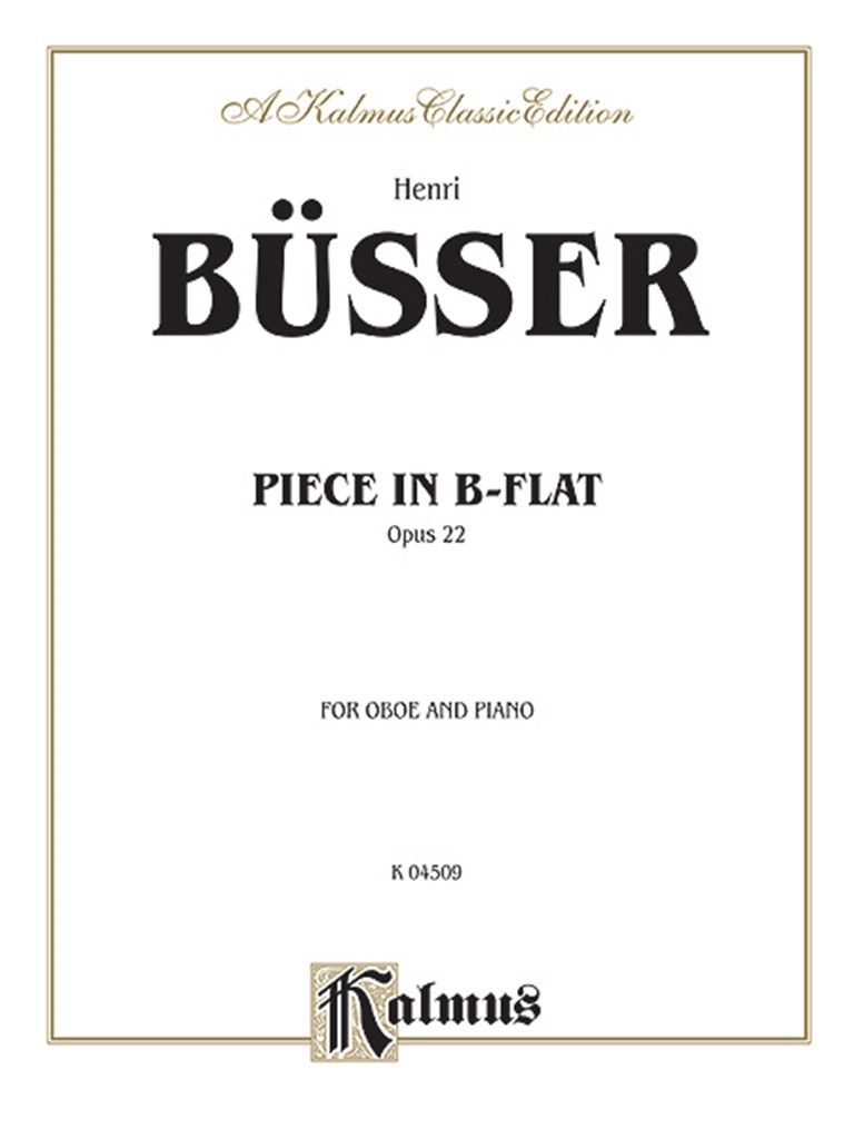 Piece in B-Flat, Op. 22