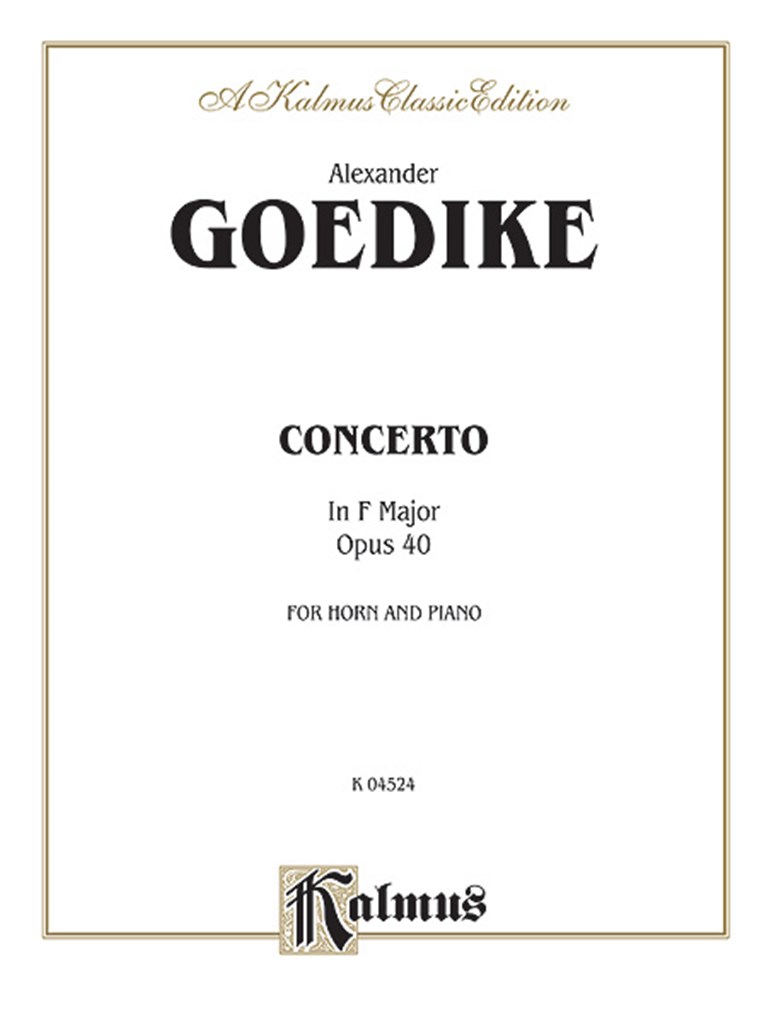 Concerto for Horn and Orchestra