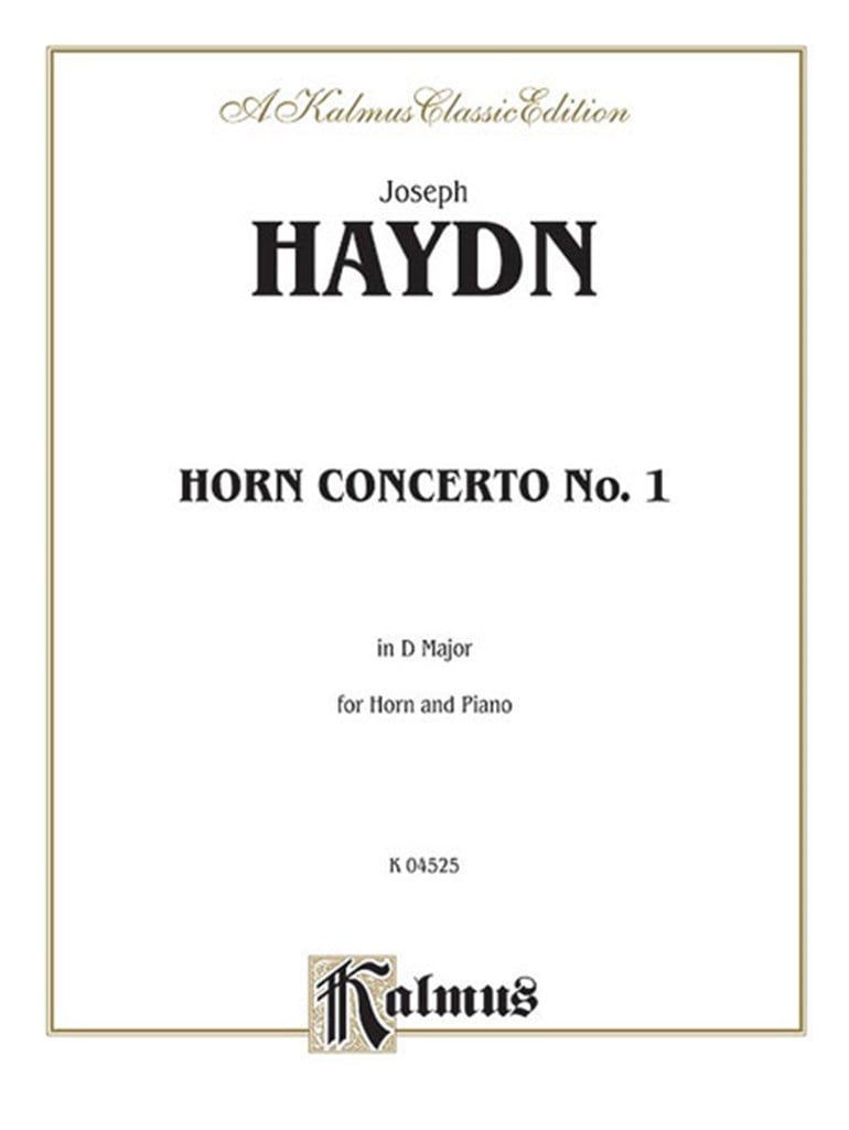 Horn Concerto No. 1 in D Major (Orch.)