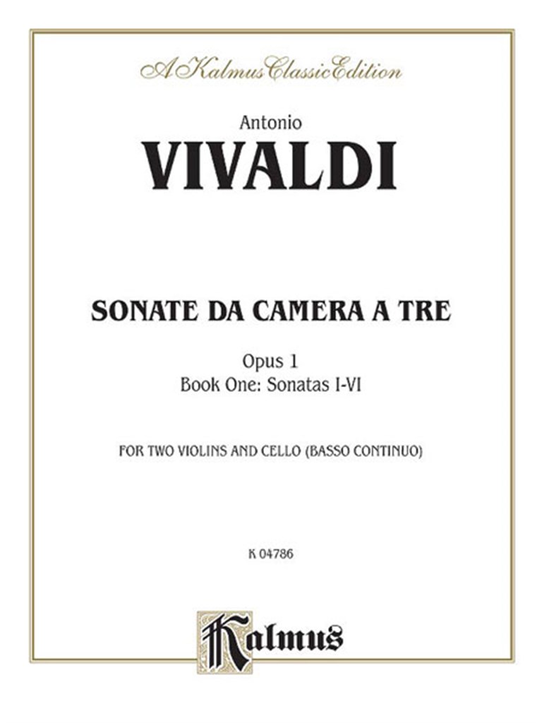 Sonatas da Camera a Tre, Op. 1 (Vol. I, Nos. 1-6)