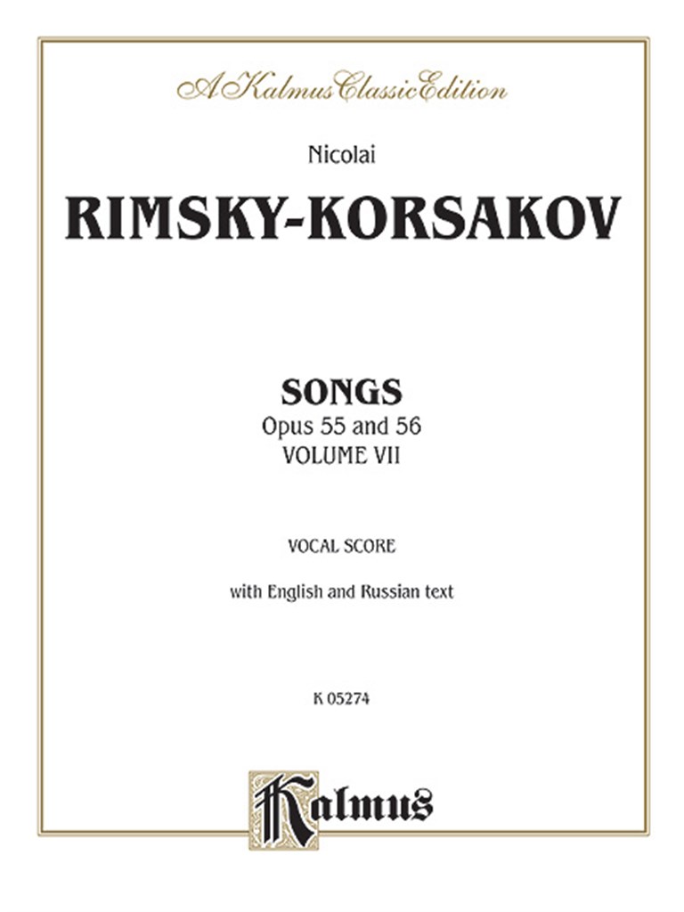 Songs, Volume VII, Op. 55, 56