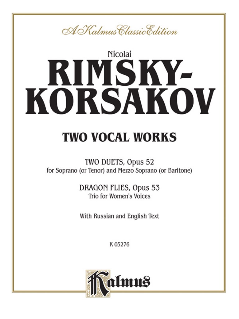 Two Vocal Works, Op. 52, 53