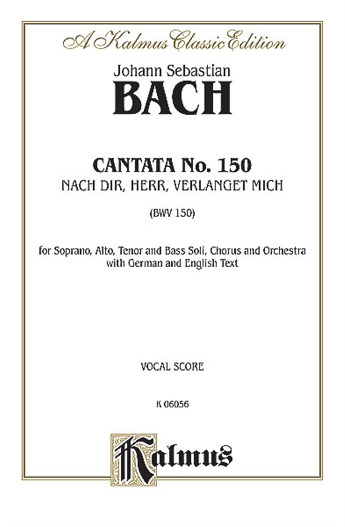Cantata No. 150 - Nach dir, Herr, verlanget mich