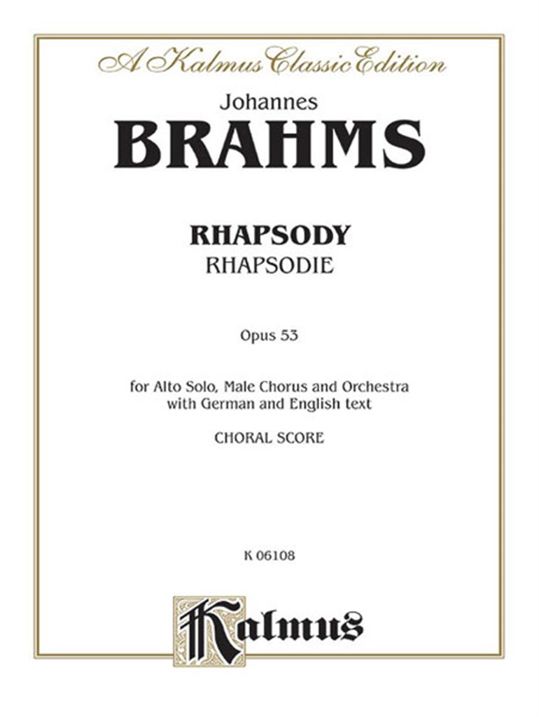 Alto Rhapsody, Op. 53