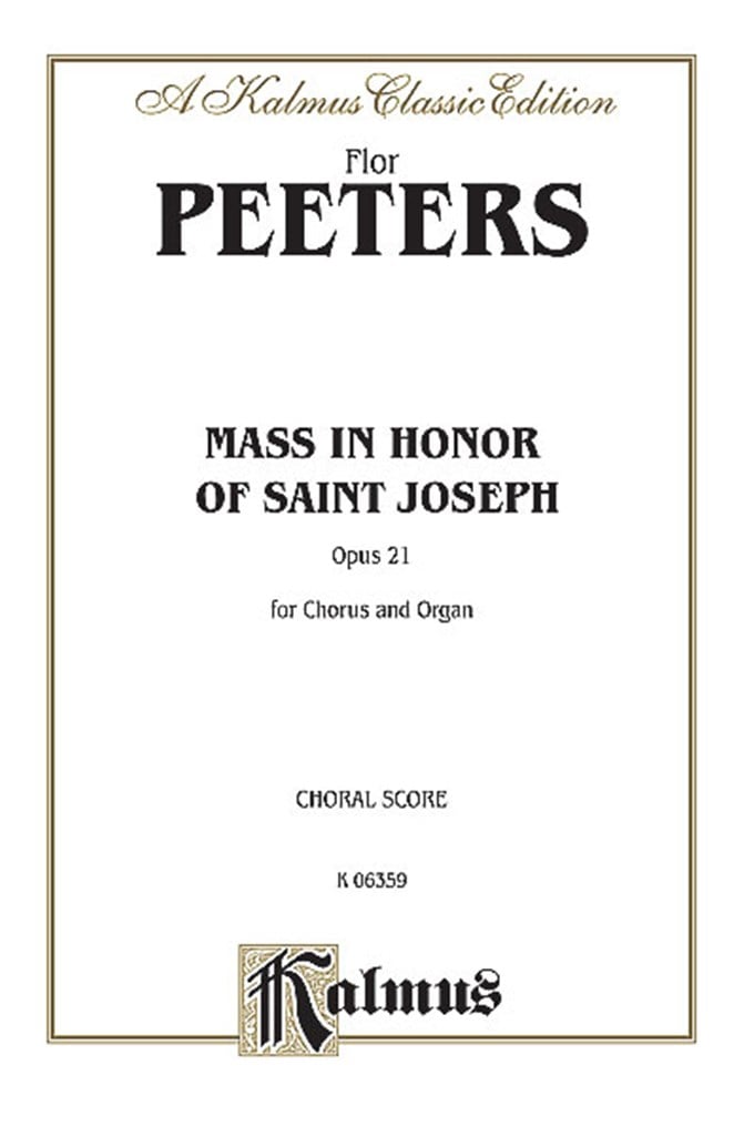 Mass in honor of St. Joseph (Op.21)