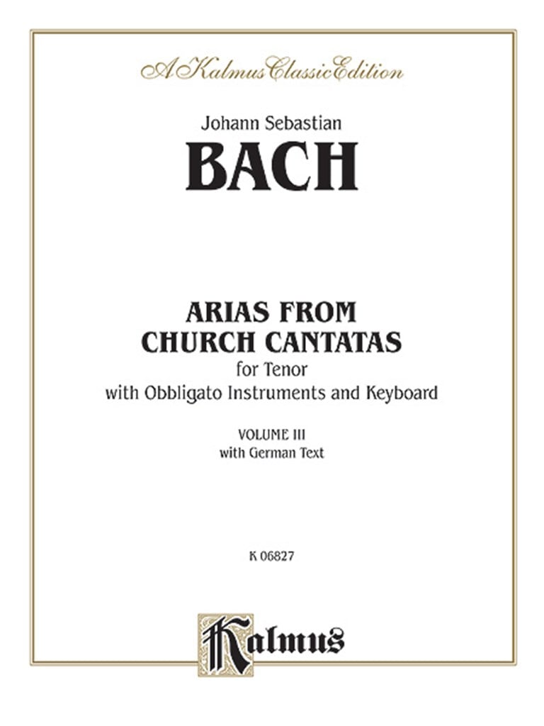 Tenor Arias, Volume III (4 Arias)