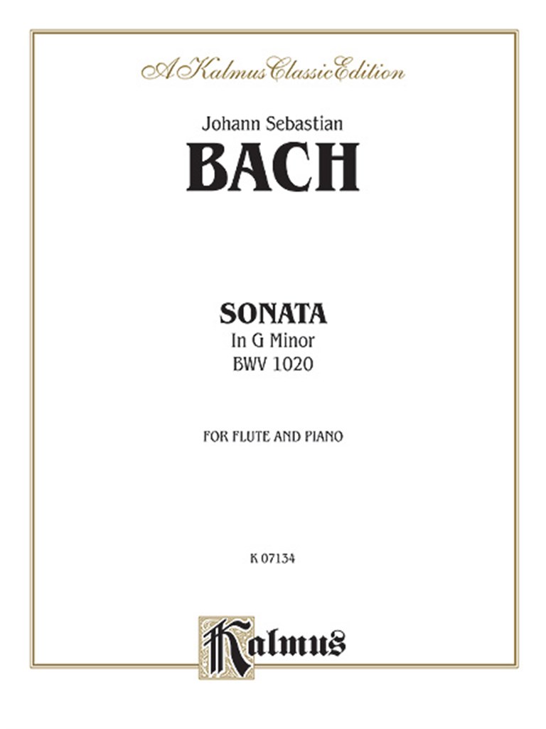 Sonata in G Minor, BWV 1020