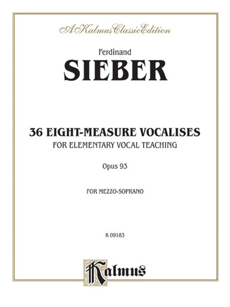 36 Eight-Measure Vocalises for Elementary Teaching