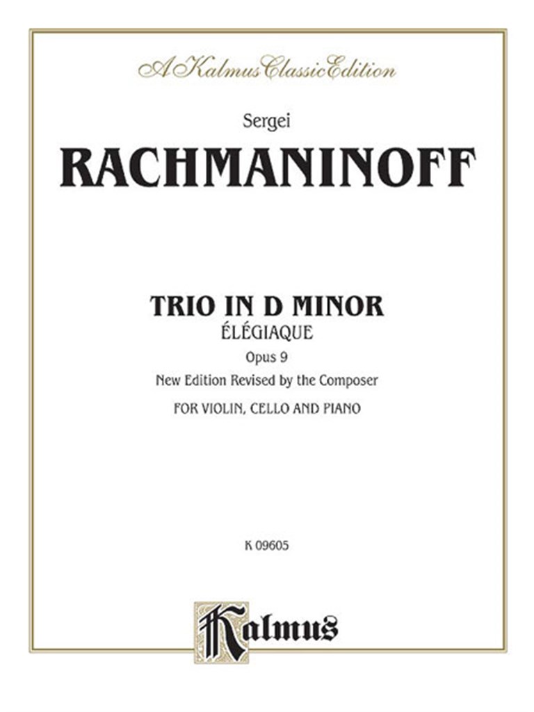 Trio Elegiaque, Op. 9
