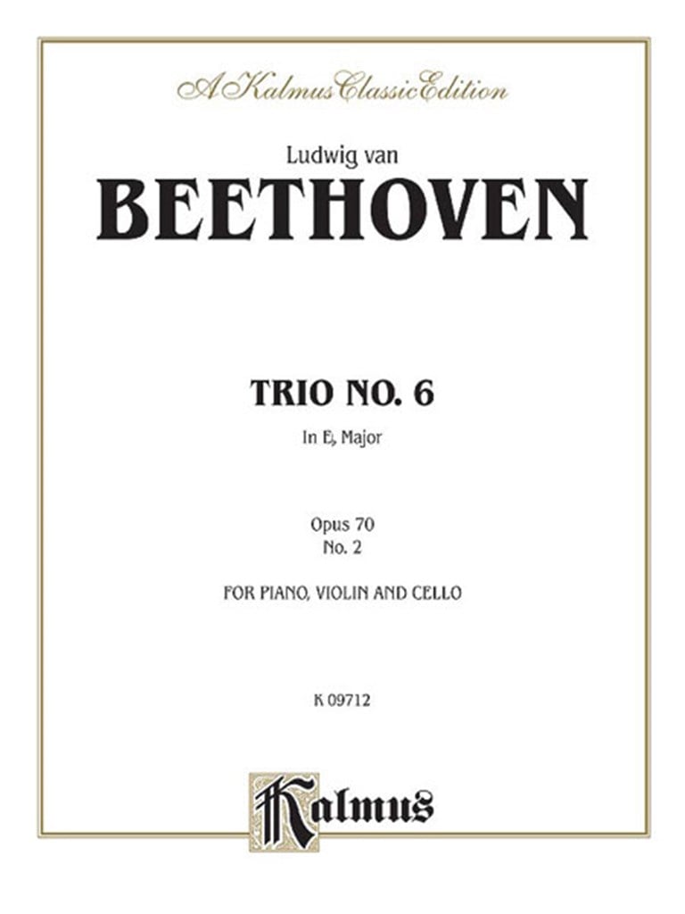 Piano Trio No. 6 - Op. 70, No. 2
