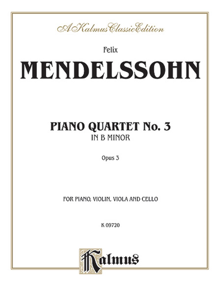 Piano Quartets, Op. 3