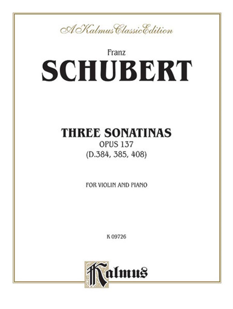 Three Sonatas, Op. 137