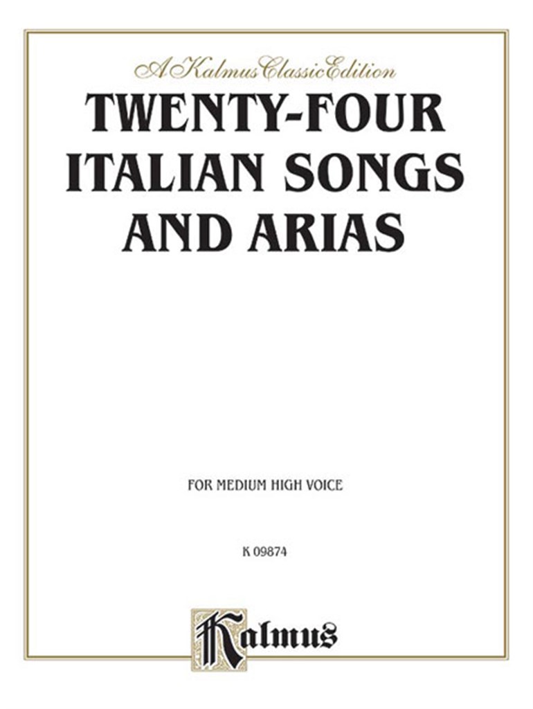 Twenty-four Italian Songs and Arias