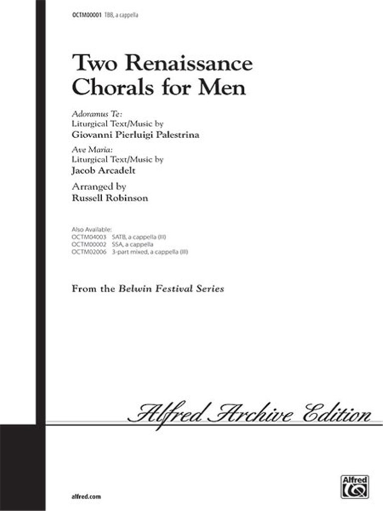 Two Renaissance Chorals for men
