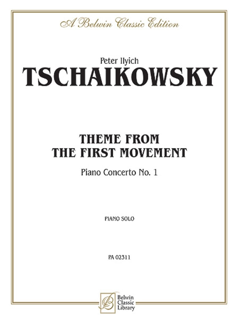 First Movement, Piano Concerto No. 1