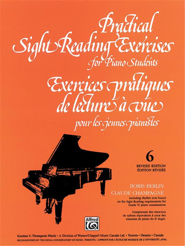 Sight Reading Exercises for Piano Students-Bk 6