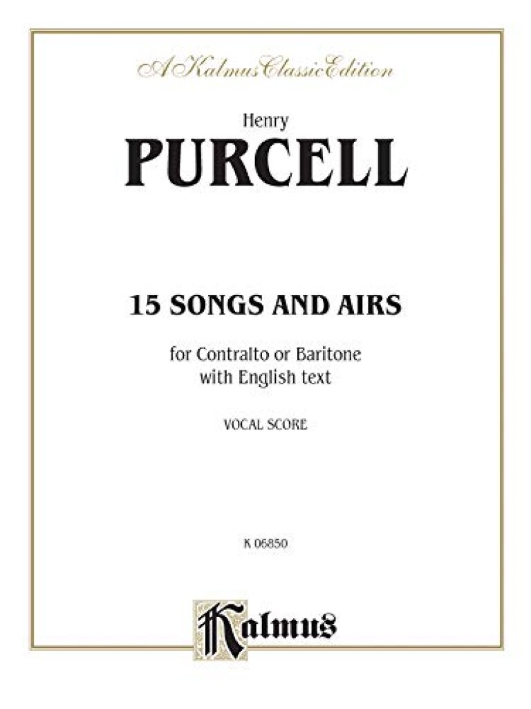Purcell 15 Songs and Airs Contr.