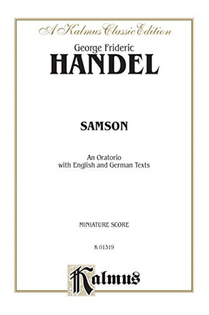 Handel Samson 1743S