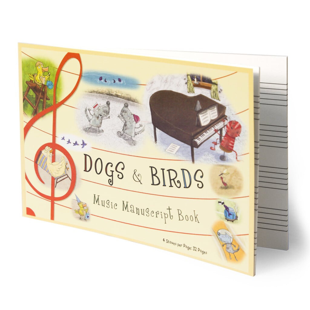 Dogs & Birds Manuscript Book 4 Stave