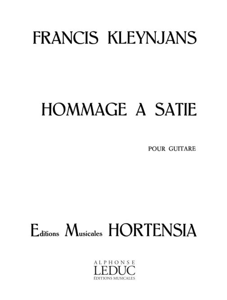 Hommage A Satie
