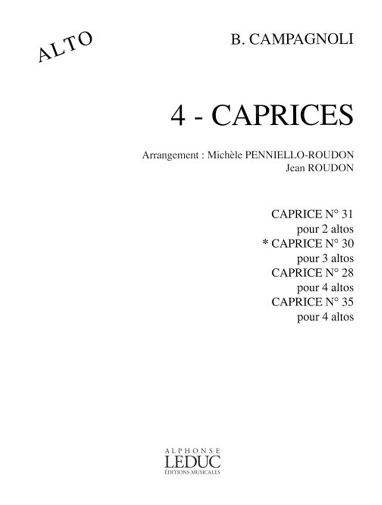 Bartolomeo Campagnoli: Caprice No.30