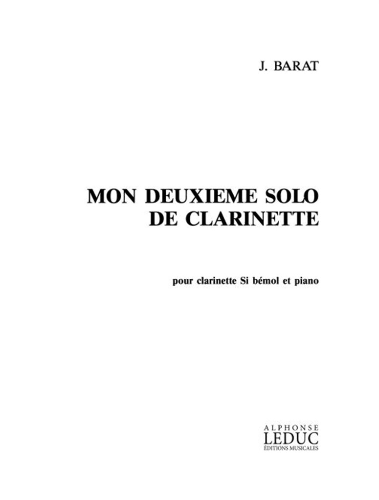 Mon 2Eme Solo De Clarinette