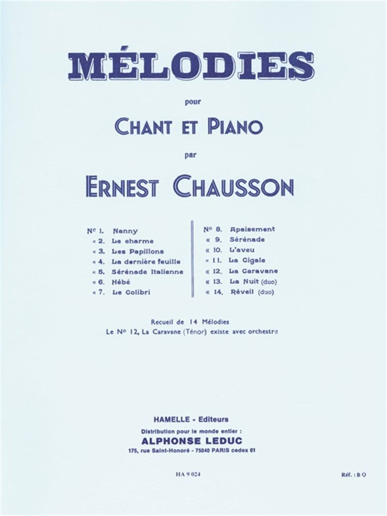 14 Melodies recueil
