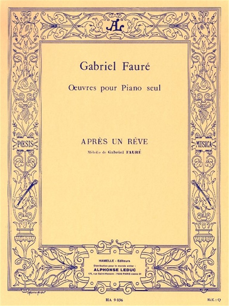 Après Un Rêve Op.7, No.1