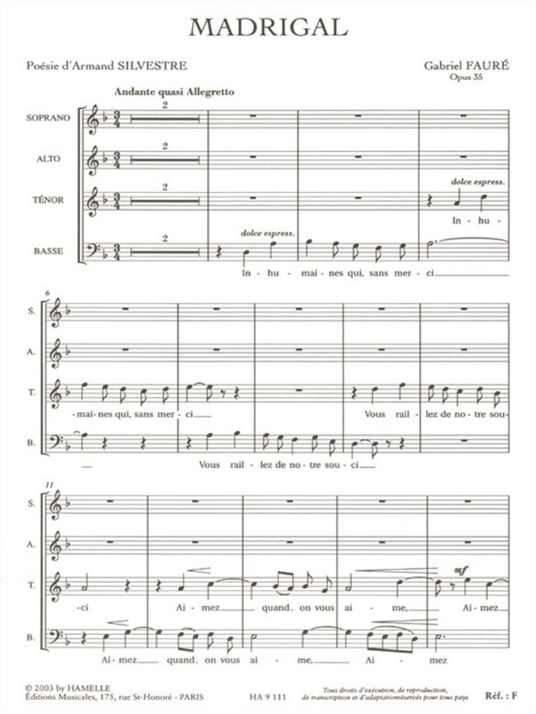 Madrigal Op35