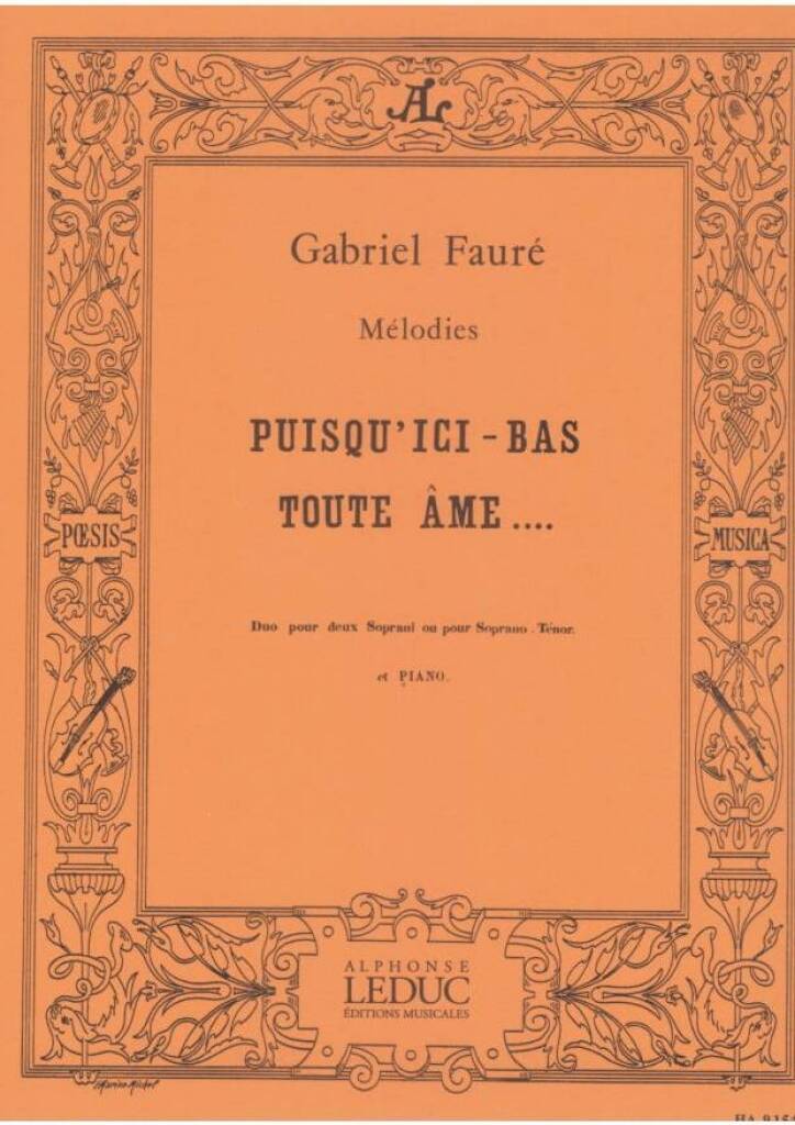 Puisqu'Ici Bas Toute Ame Op.10