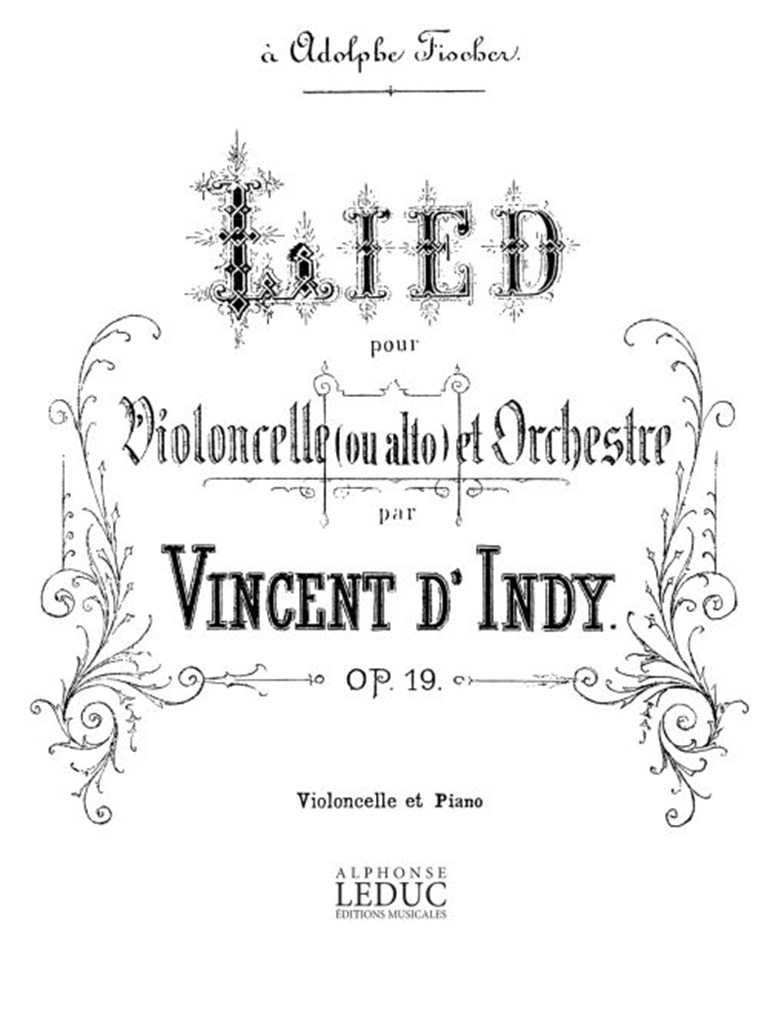 Lied Op19 -Violoncelle/Orch.