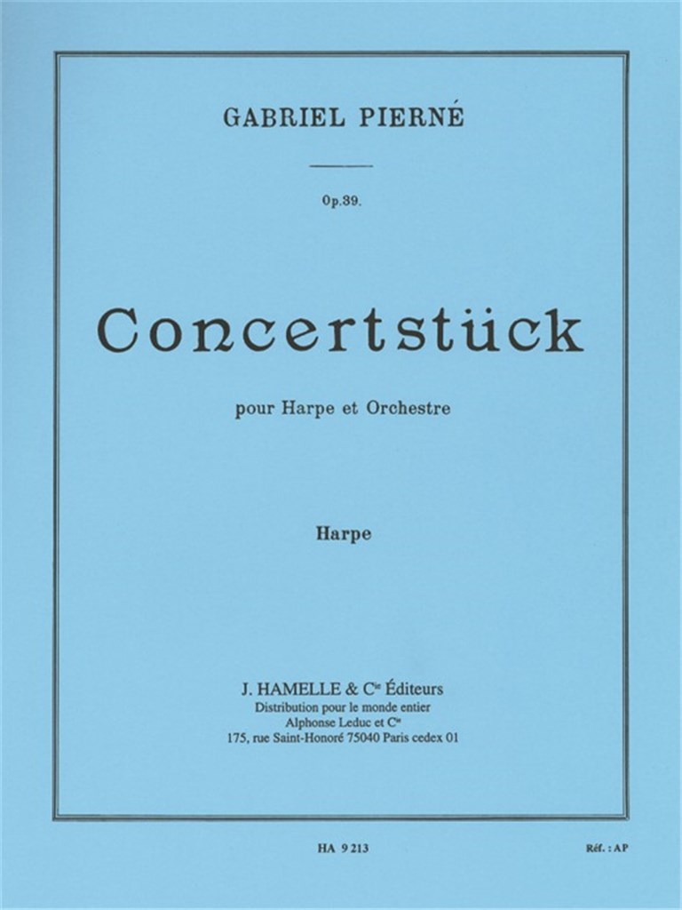Pierne Concertstuck Op 39 Harp Part