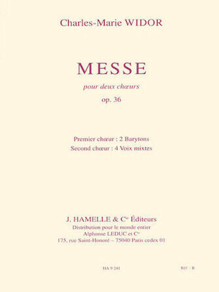 Messe Op36(2 Choeurs/2 Orgues)