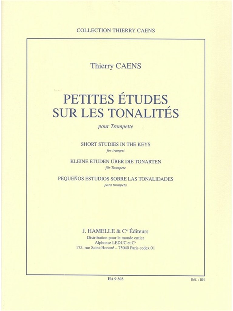 Petites Etudes Sur Les Tonalites Trumpet