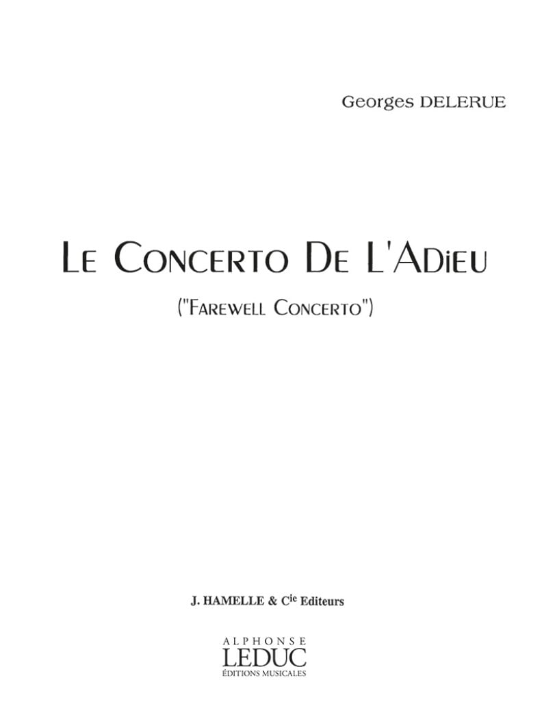 Concerto De L'Adieu