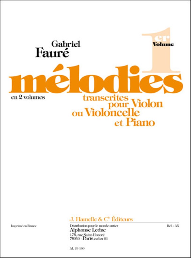 Mélodies vol 1