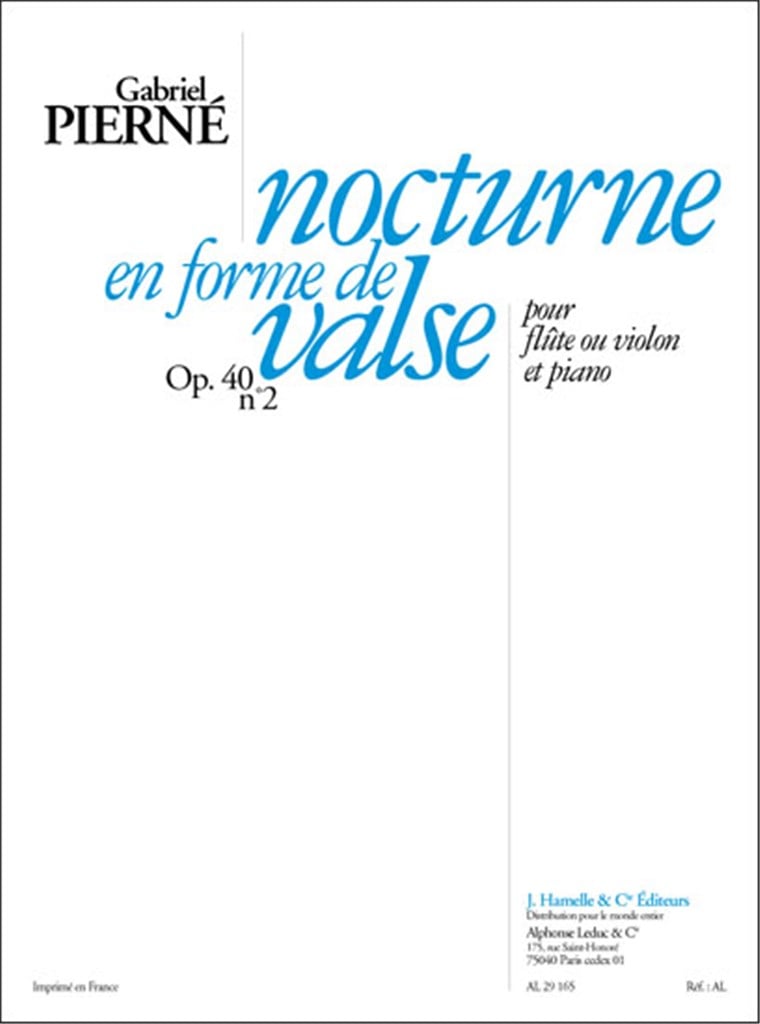 Nocturne en forme de valse pour flûte et piano