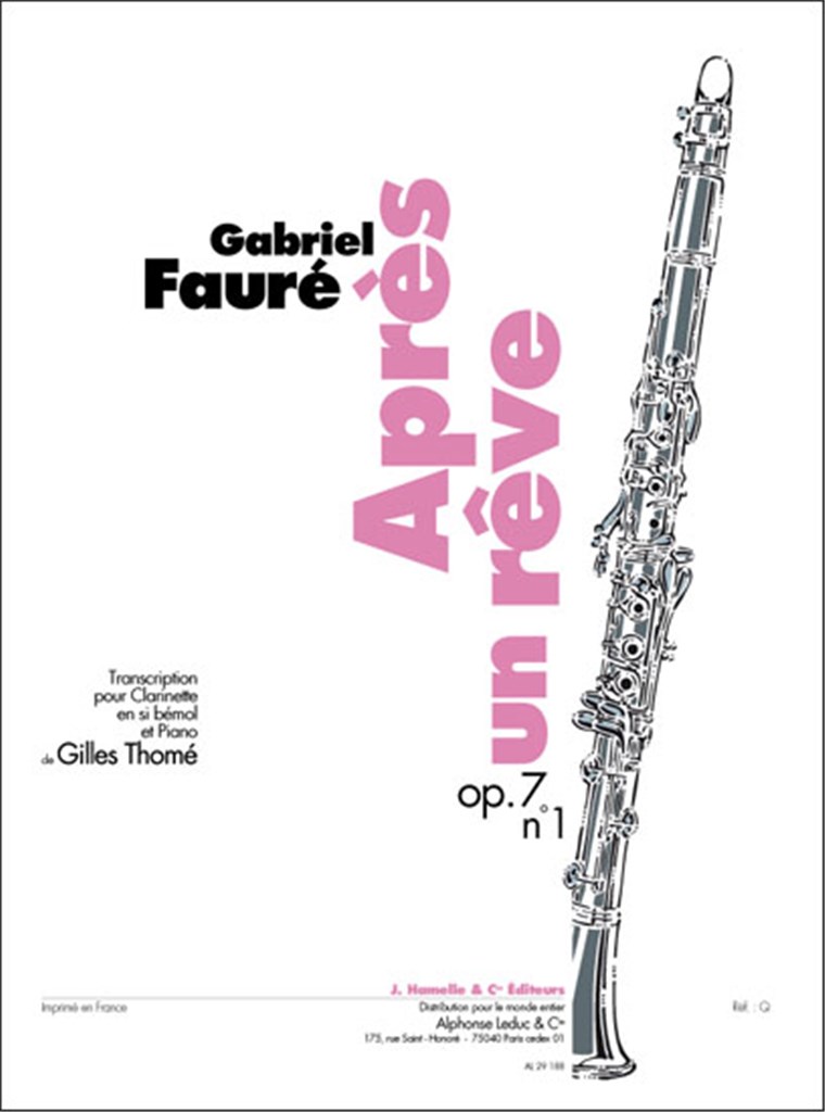 Apres Un Reve Op7 N01