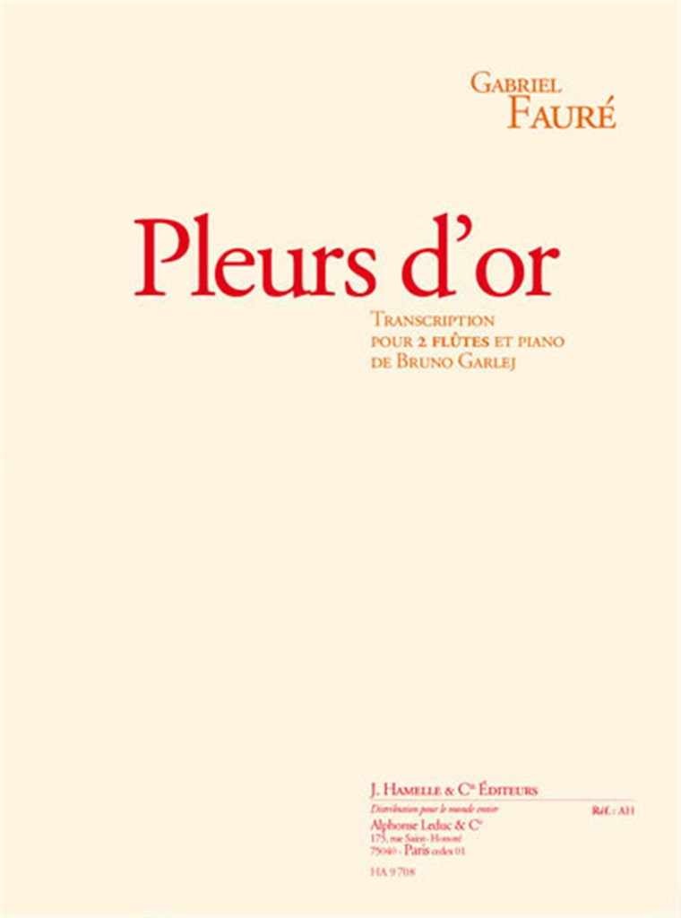 Pleurs D'Or Op72