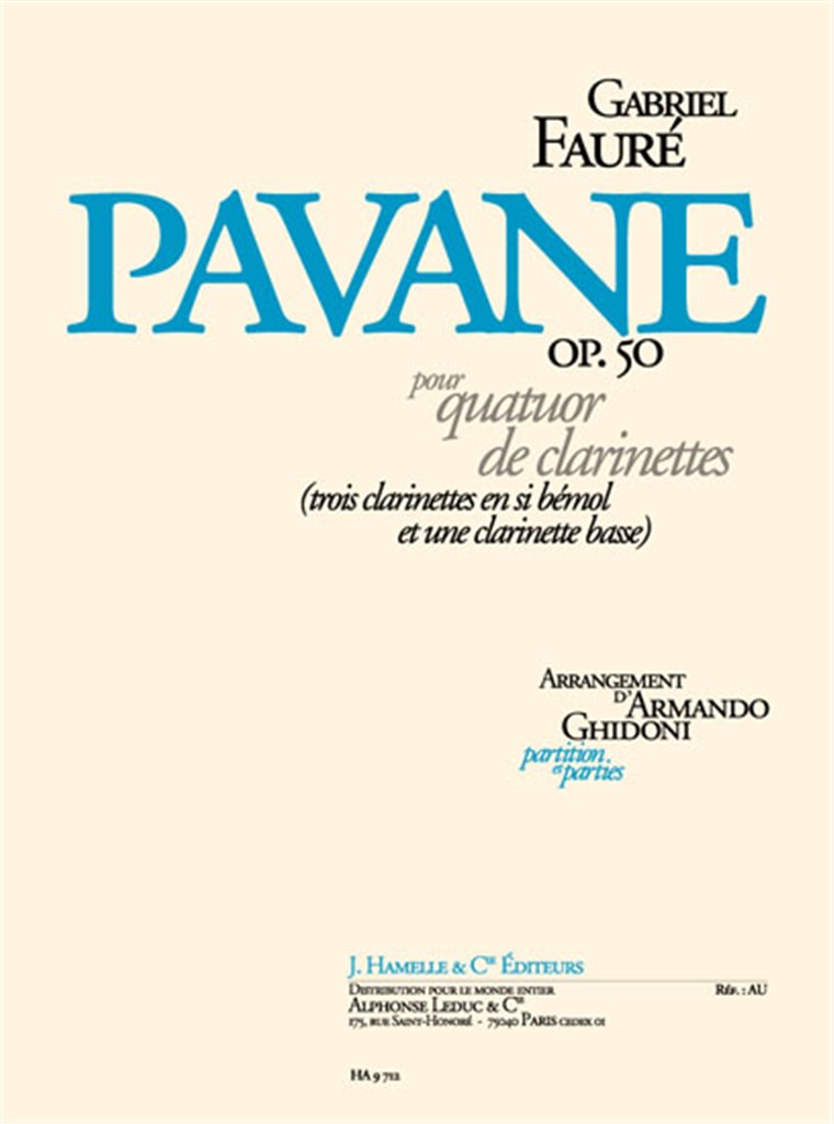 Pavane Op504 Clarinettes