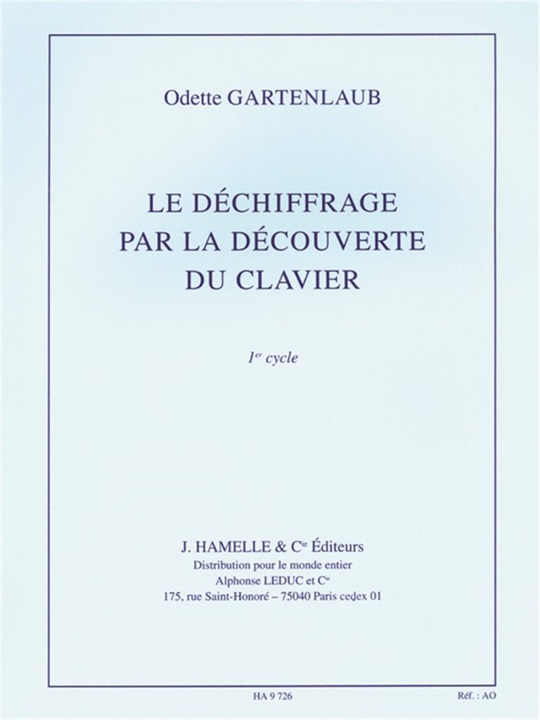 Le Dechiffrage par la Decouverte du Clavier